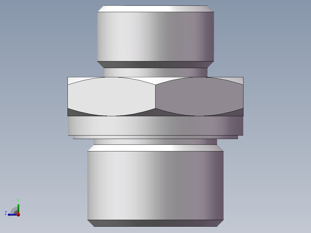 英制管螺纹ED密封、1CB-18-08WD右视图