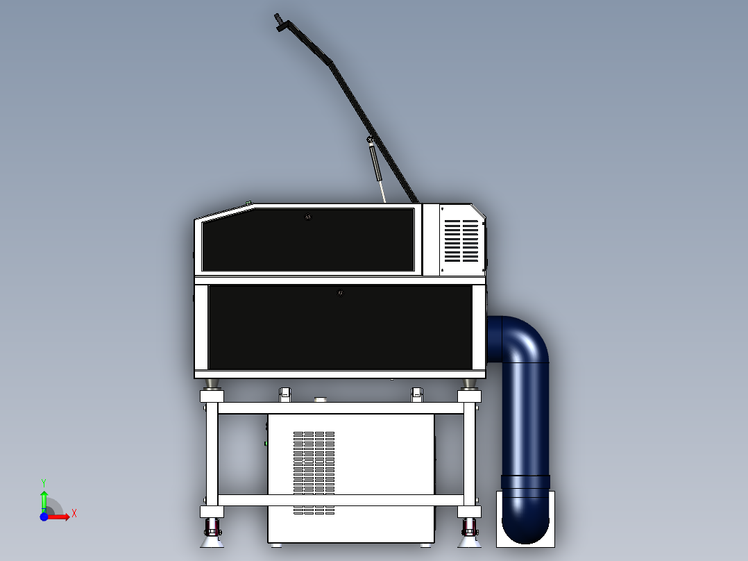 激光切割设备前视图