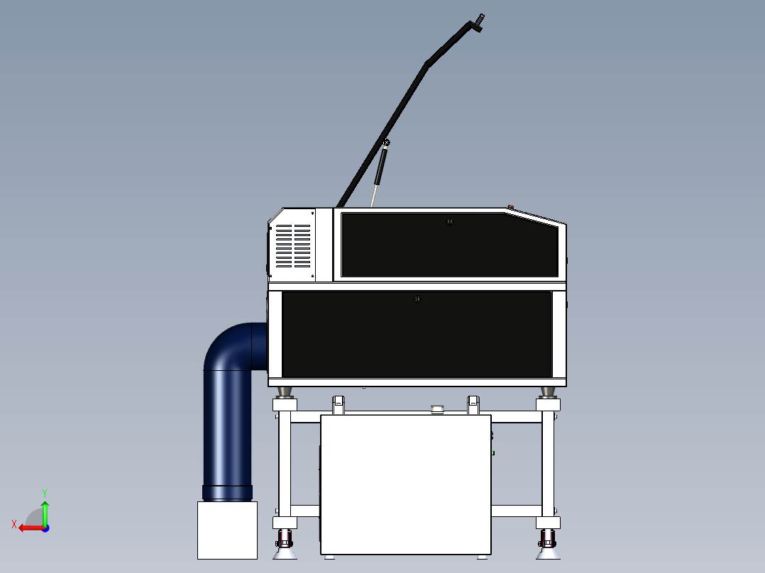 激光切割设备后视图