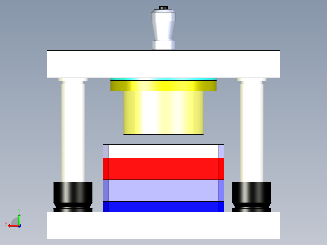 B3003330-冲压钣金模具后视图