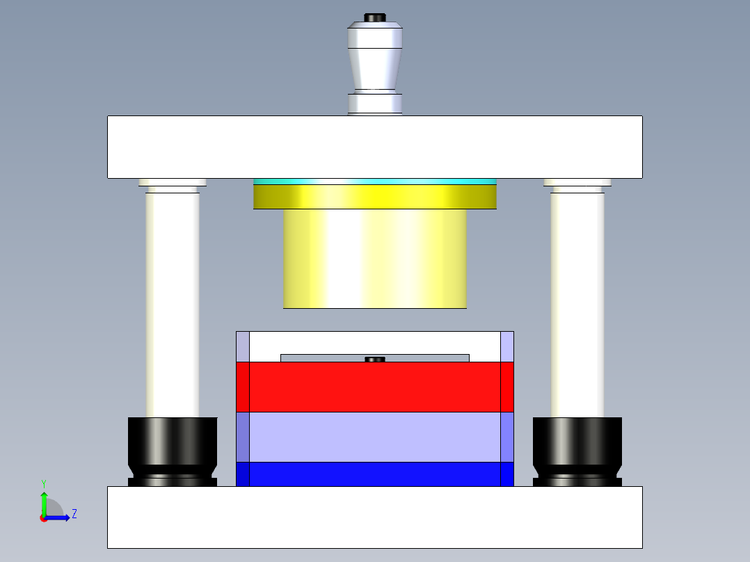 B3003330-冲压钣金模具左视图