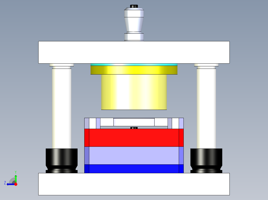 B3003330-冲压钣金模具右视图
