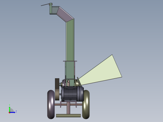 木材削木机左视缩略图