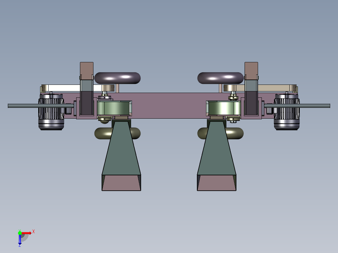 木材削木机俯视图