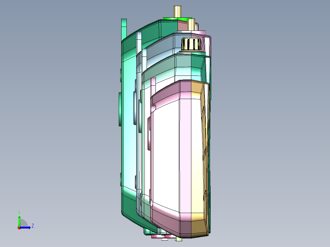 鱼缸抽水泵左视图