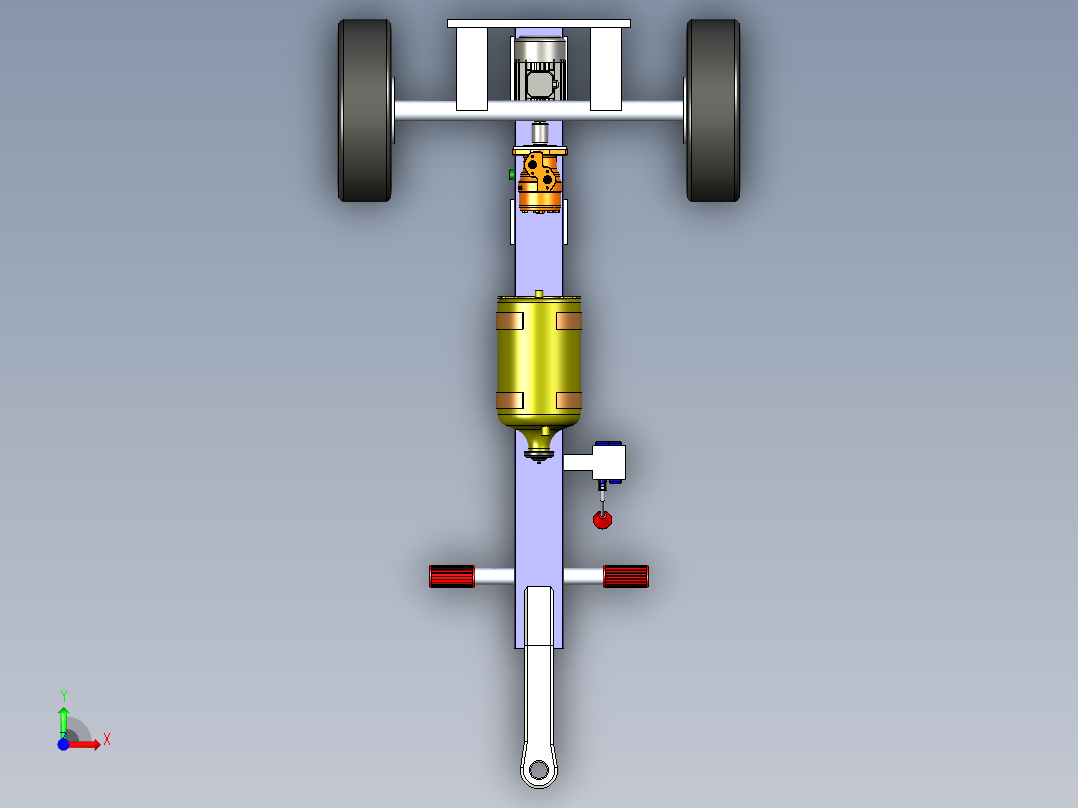 B2004498-原木劈木机前视图