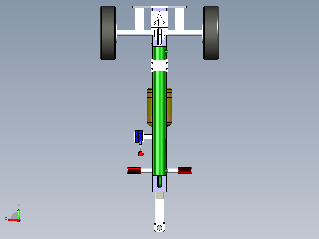 B2004498-原木劈木机后视图