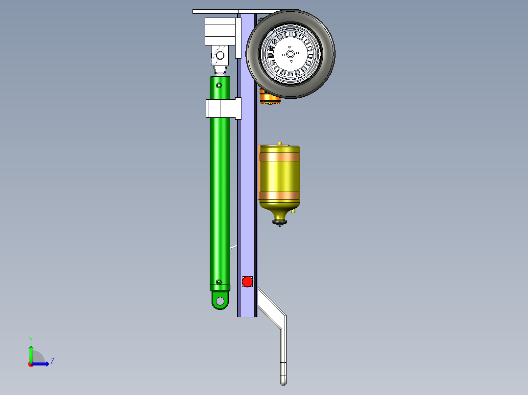 B2004498-原木劈木机左视图