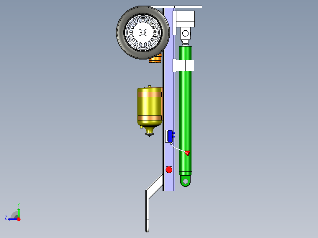 B2004498-原木劈木机右视图