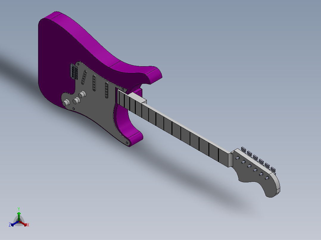 A2004313-吉他正等轴测图