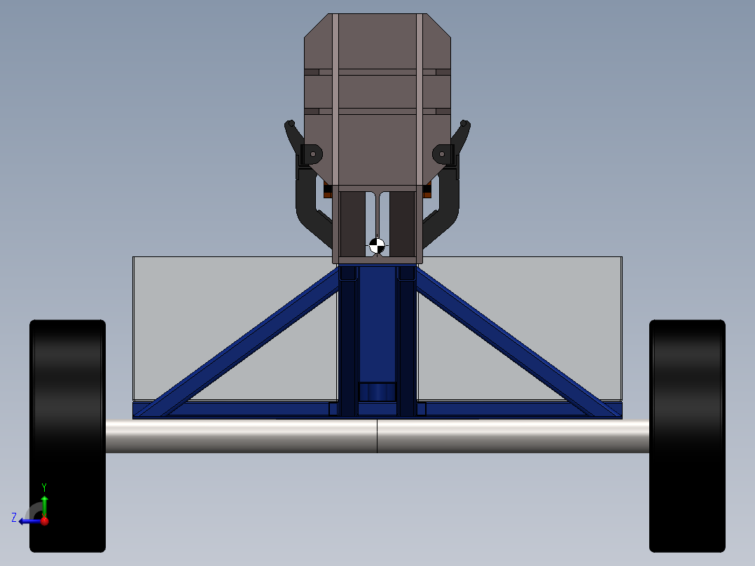 A2004522-液压木材劈裂机右视图