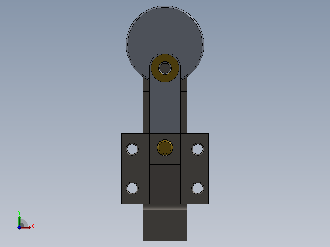 A3004603-曲柄滑块机构前视图