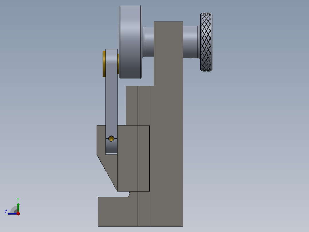 A3004603-曲柄滑块机构右视图
