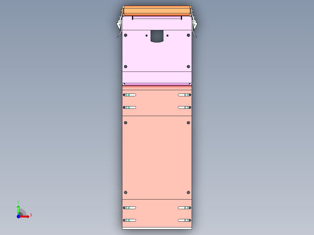 鞋底刷胶工装前视图