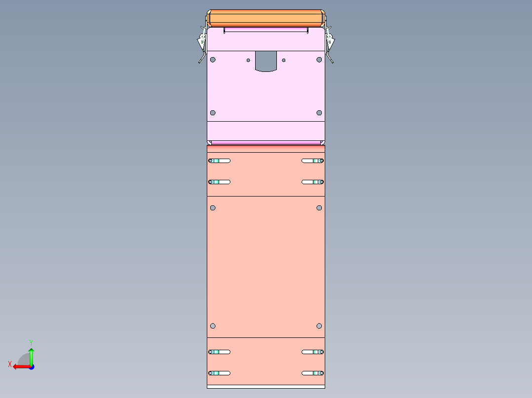 鞋底刷胶工装后视图