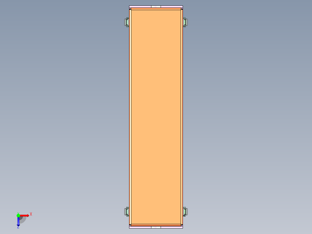 鞋底刷胶工装俯视图