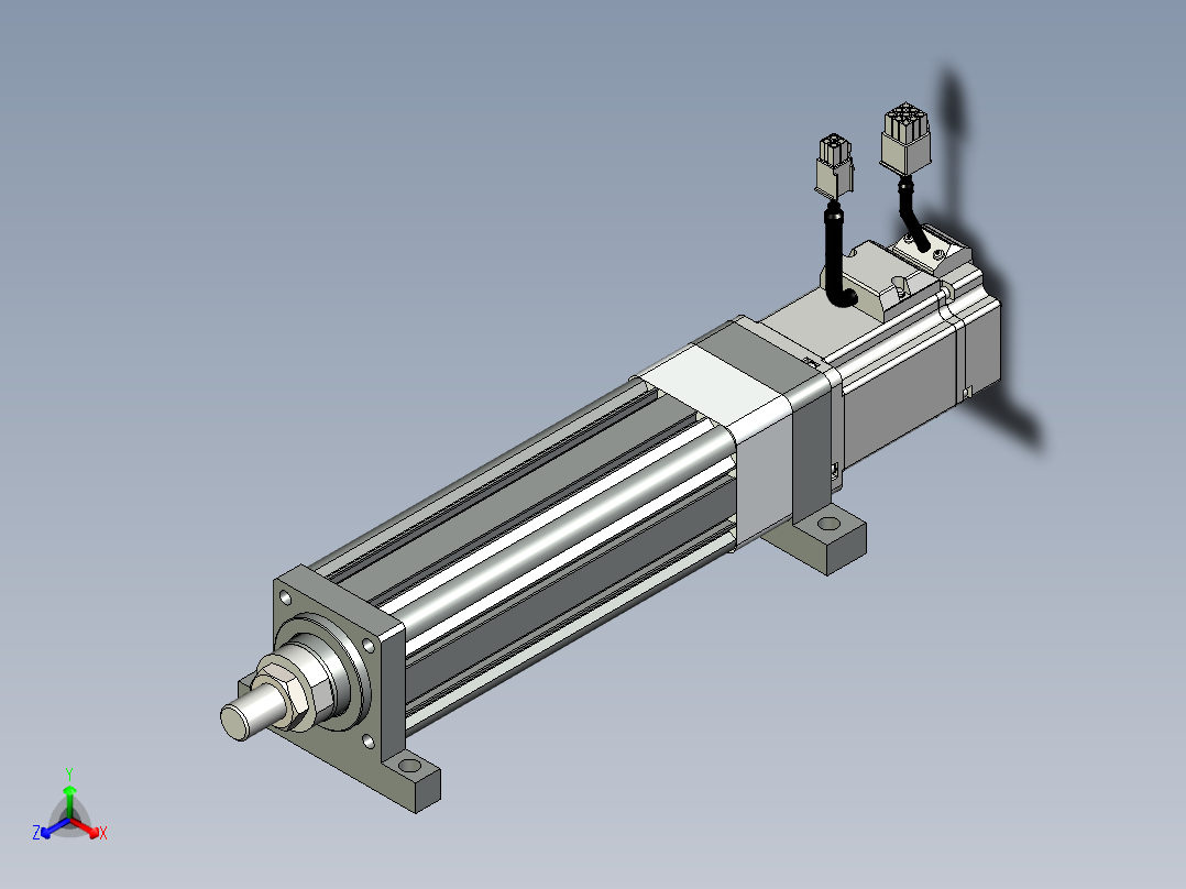 伺服电缸G-220181正等轴测图
