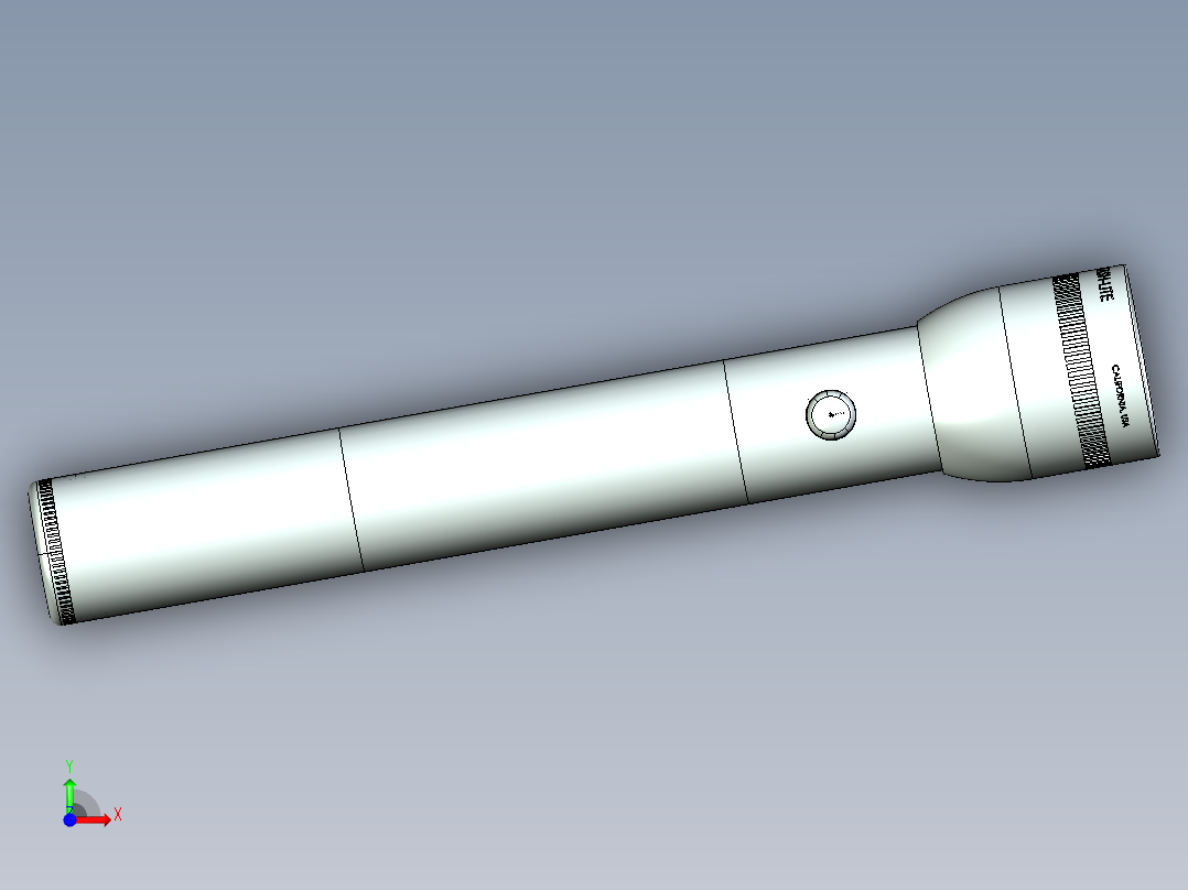 露营手杖前视图