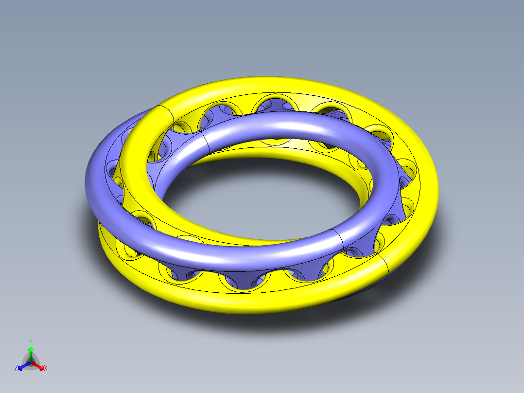 相互嵌套的莫比乌斯环