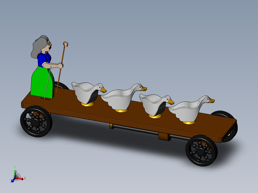 赶鹅  SW18主视图