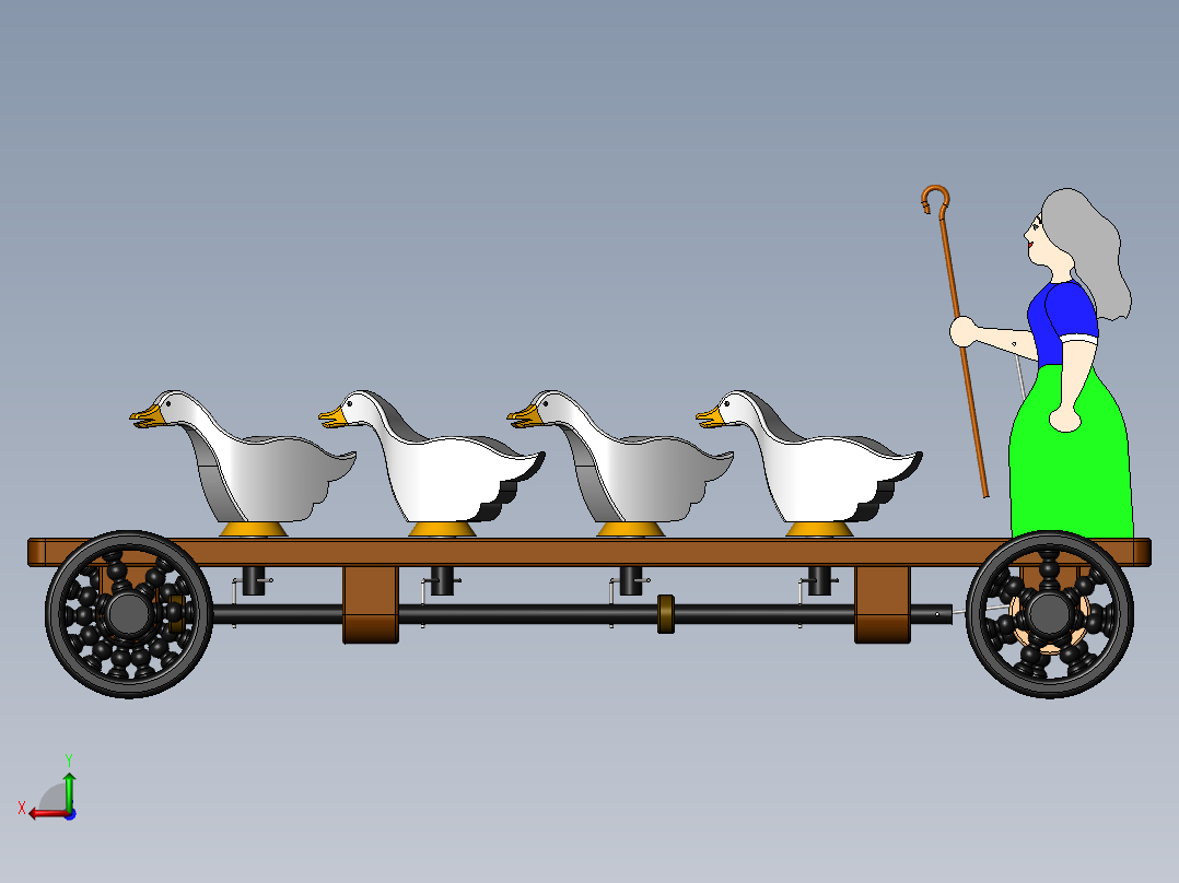 赶鹅  SW18后视图