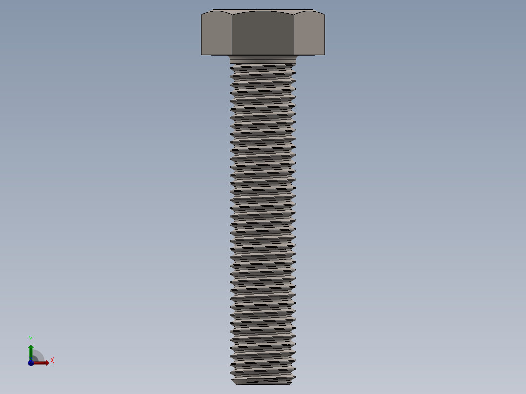 六角螺栓m8x40 11前视图