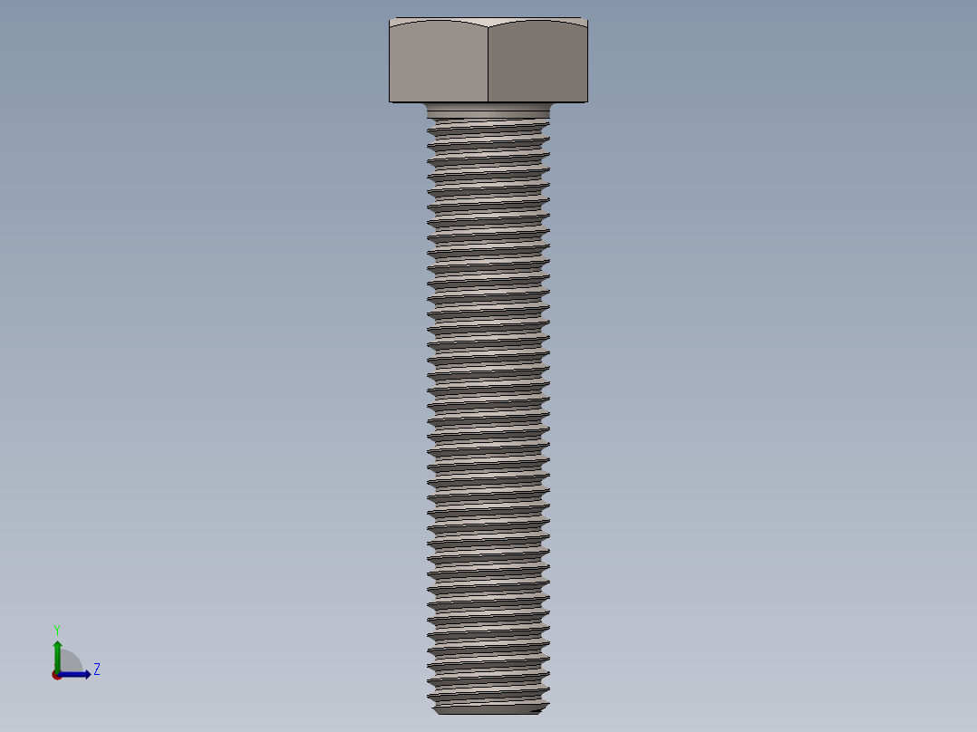 六角螺栓m8x40 11左视图