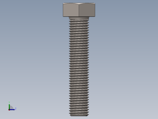六角螺栓m8x40 11左视缩略图
