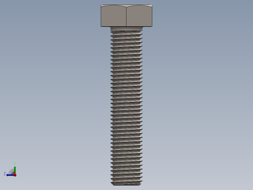六角螺栓m8x40 11右视缩略图
