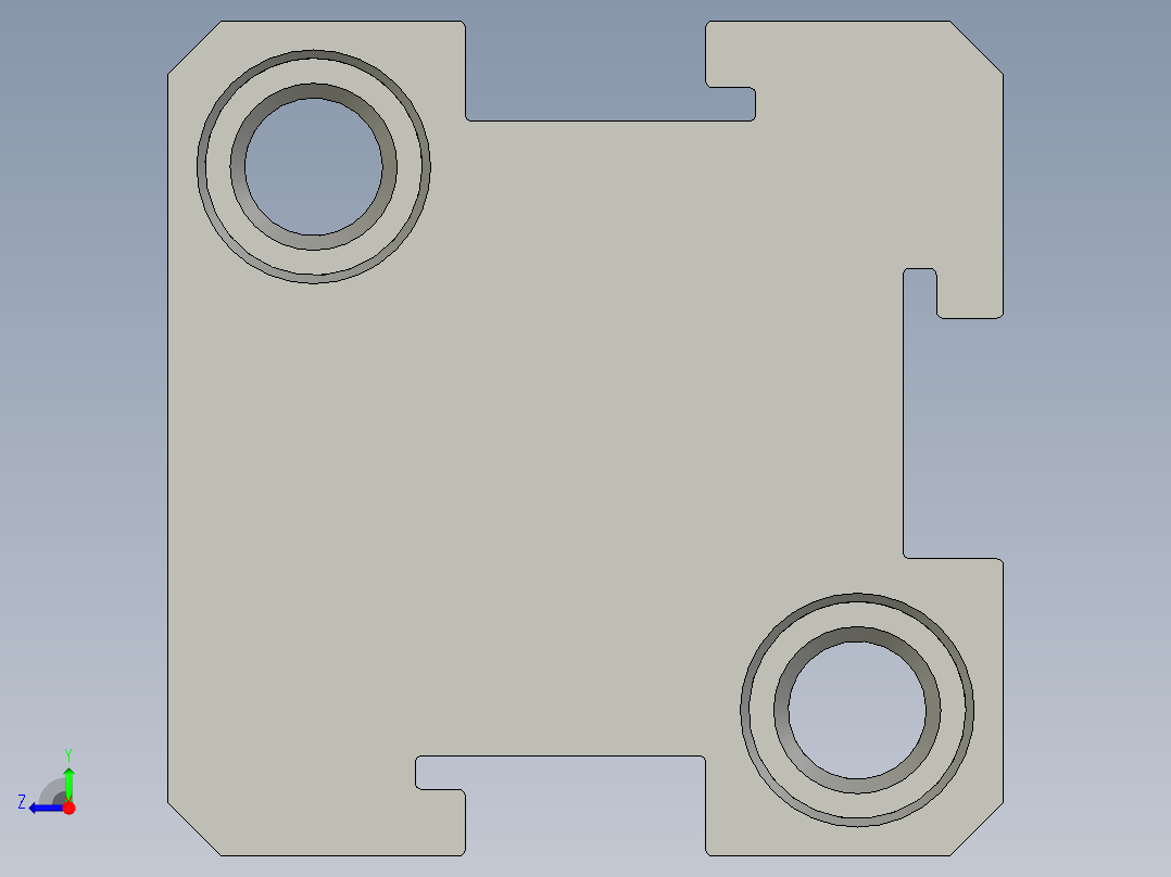 超薄气缸SDAS12x10右视图