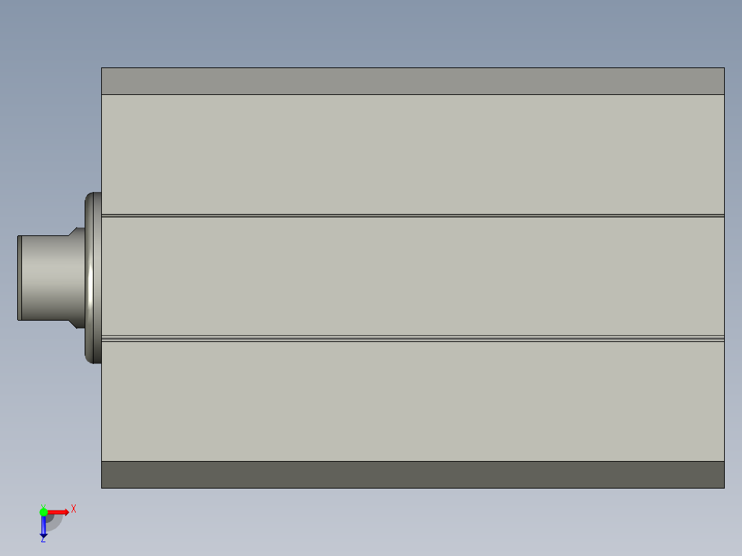 超薄气缸SDAS12x10俯视图