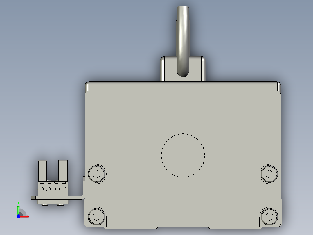贴胶产品运动Y轴组件前视图