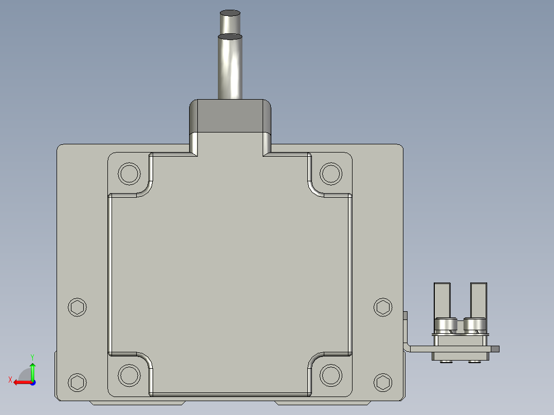 贴胶产品运动Y轴组件后视图