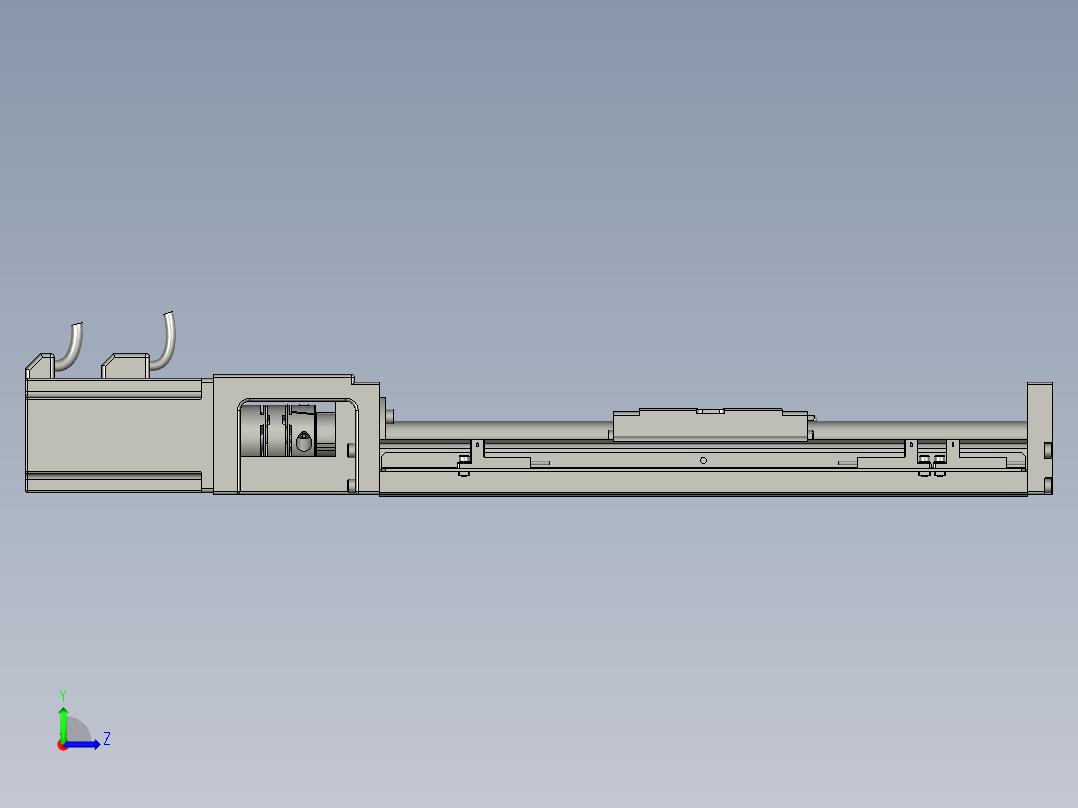 贴胶产品运动Y轴组件左视图