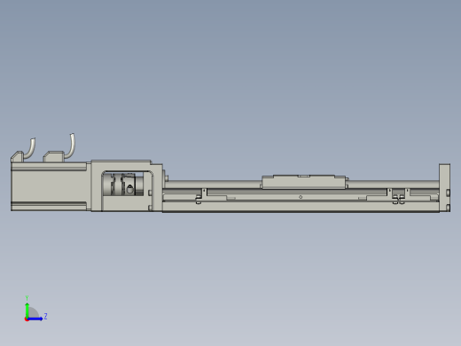 贴胶产品运动Y轴组件左视缩略图
