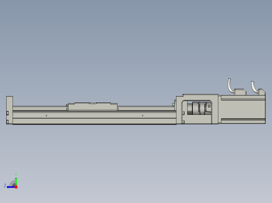 贴胶产品运动Y轴组件右视图