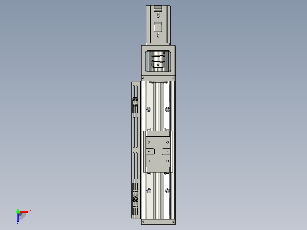贴胶产品运动Y轴组件俯视图
