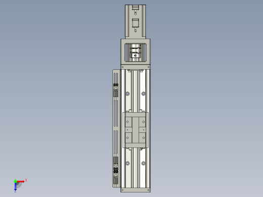 贴胶产品运动Y轴组件俯视缩略图