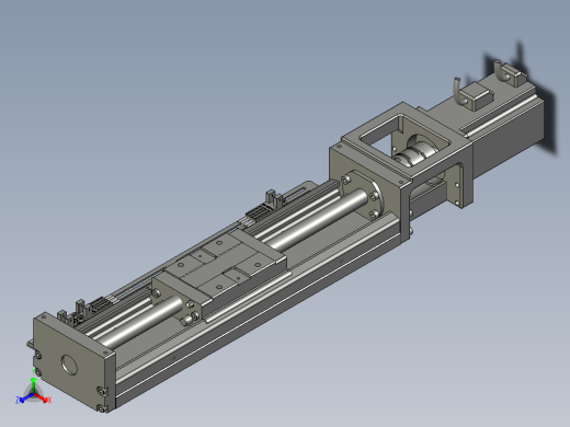 贴胶产品运动Y轴组件正等轴测缩略图