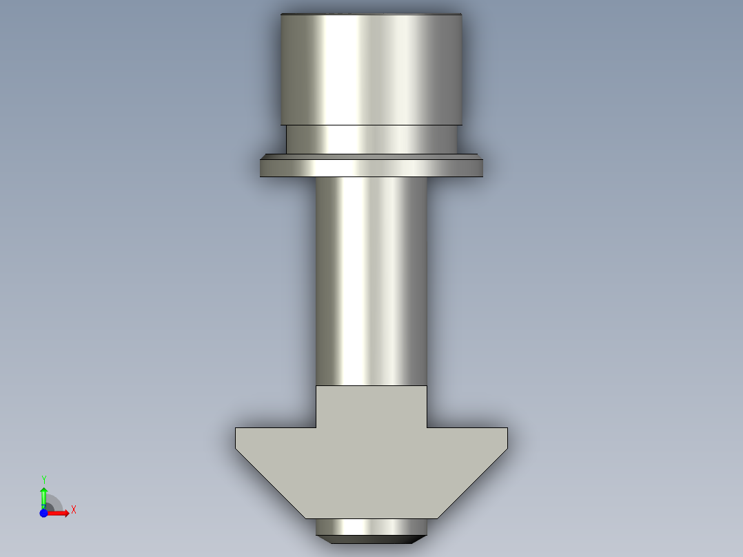 40铝合金-滑块螺母M8X30-组件前视图