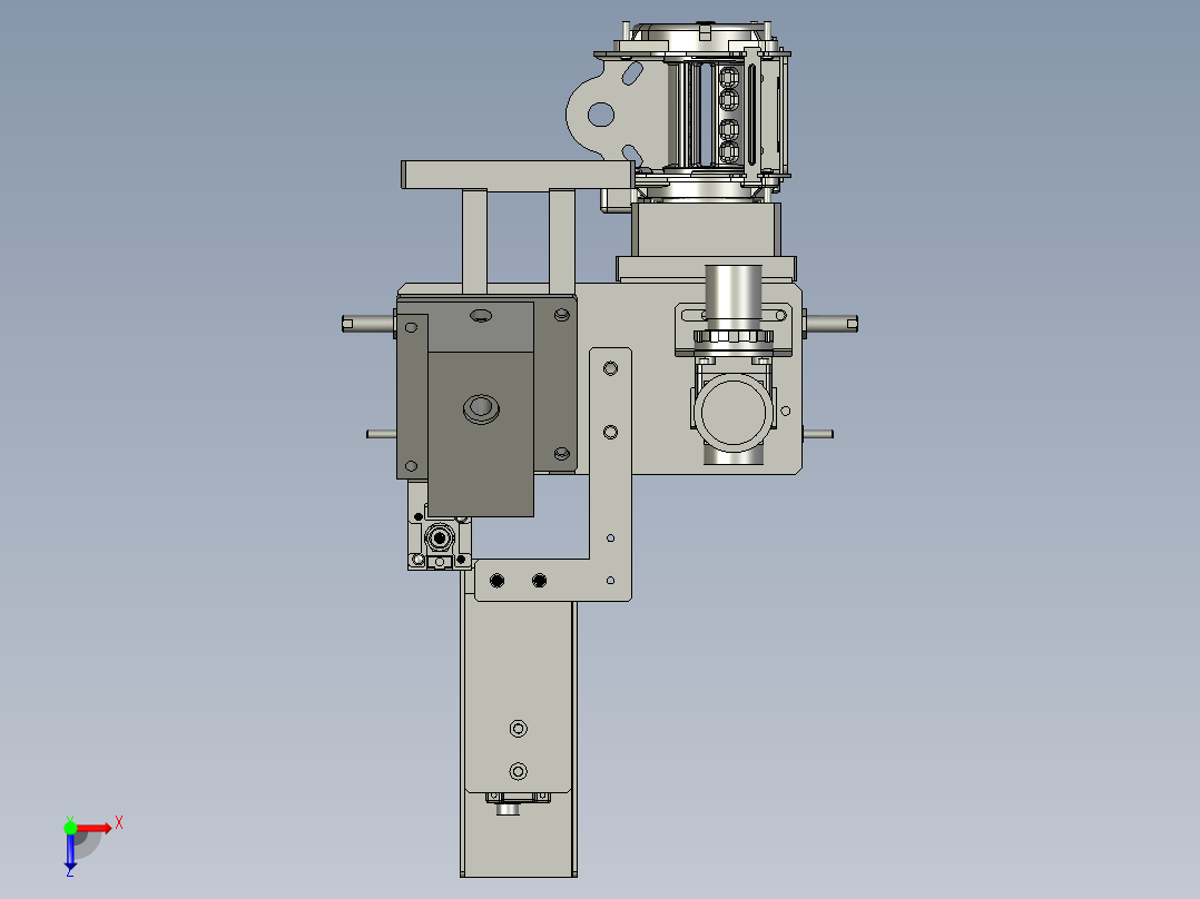 IDK80040G100A-小端盖机械手装置俯视图