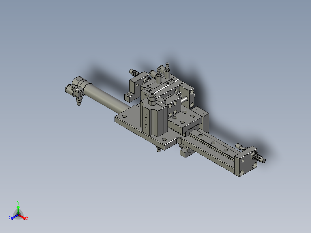 A25-TB-02-贴上表面移动部分SLD1SM正等轴测图