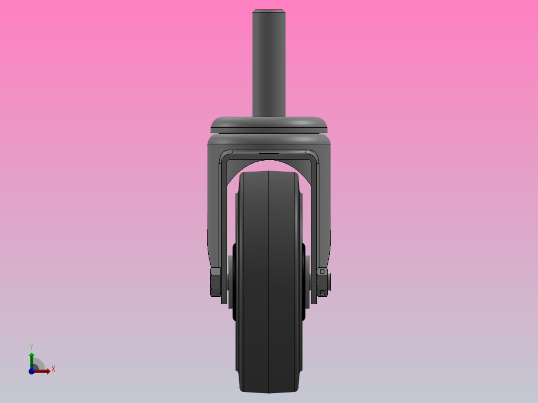 脚轮Colson-3_00514_449 COND MTG7前视图