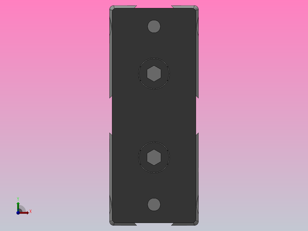 TN系列双轴气缸[TN-10X20-S]前视图