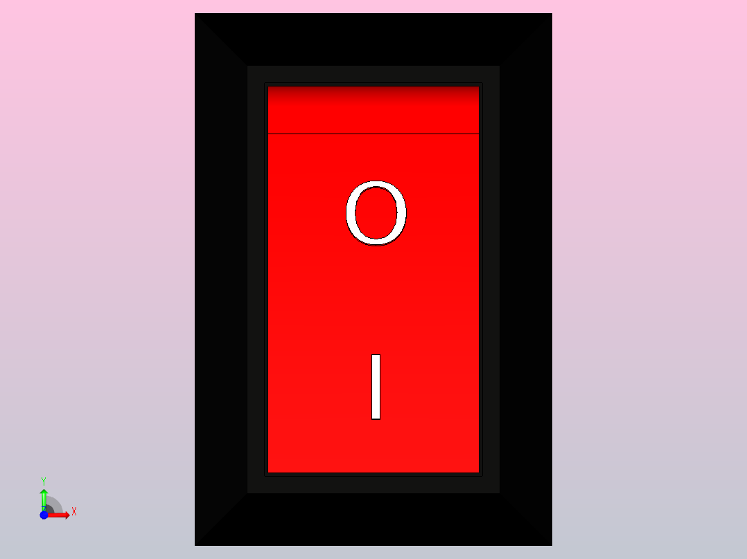 小开关模型设计前视图