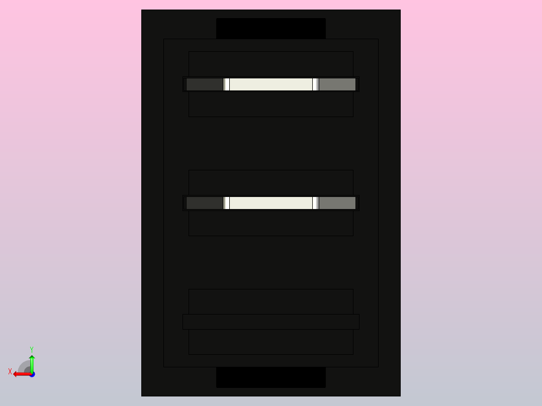 小开关模型设计后视图