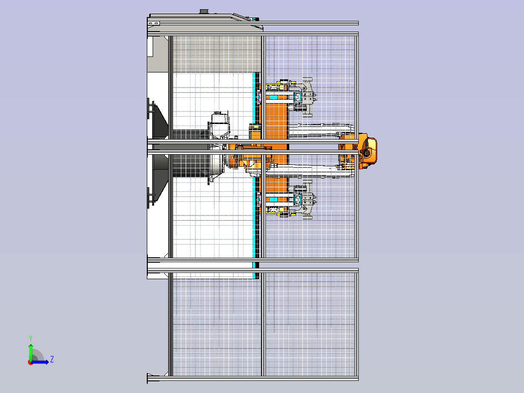柜体焊接夹紧工装左视图