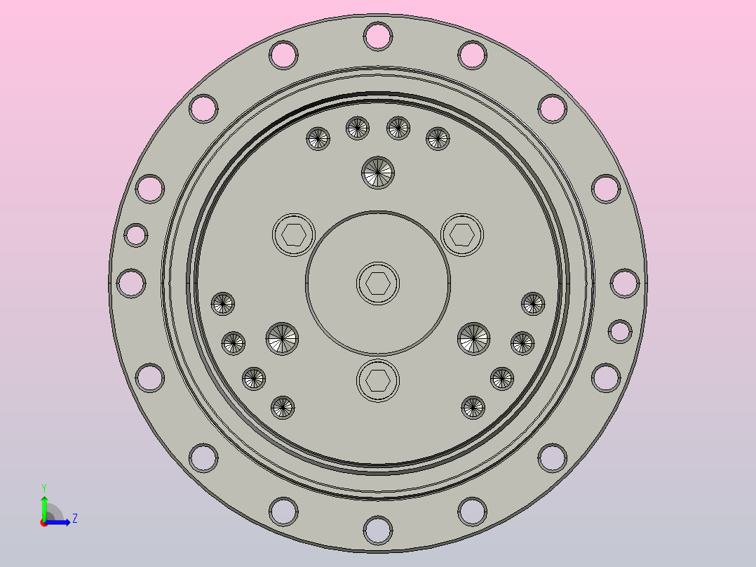 RV减速器常规产品外形图ZD-65BX-   RDS-Z-B-22KEY-110145M8-3101左视图