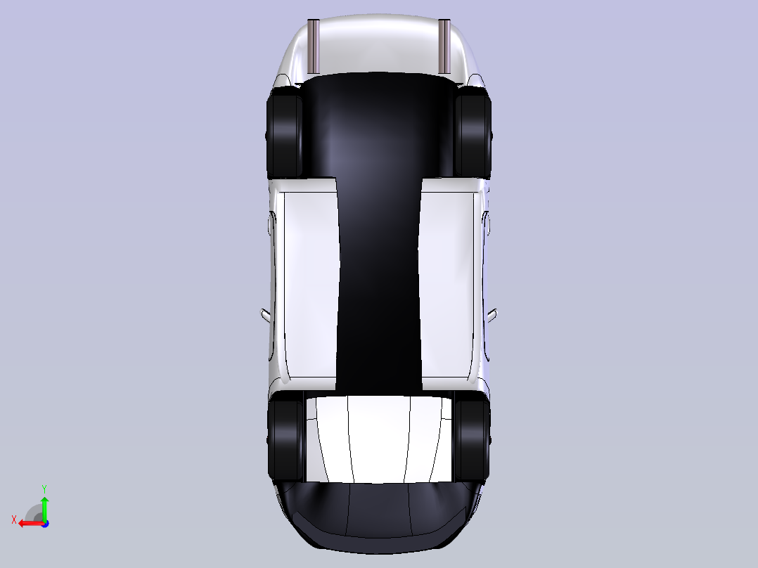 丰田轿车 STP后视图