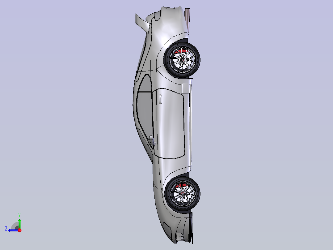 丰田轿车 STP右视图